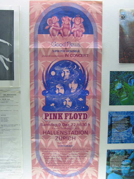 interstellar038 Affiche du concert donn le 9 dcembre 1972  Zurich en Suisse. L'enregistrement se trouve sur le disque pirate 
